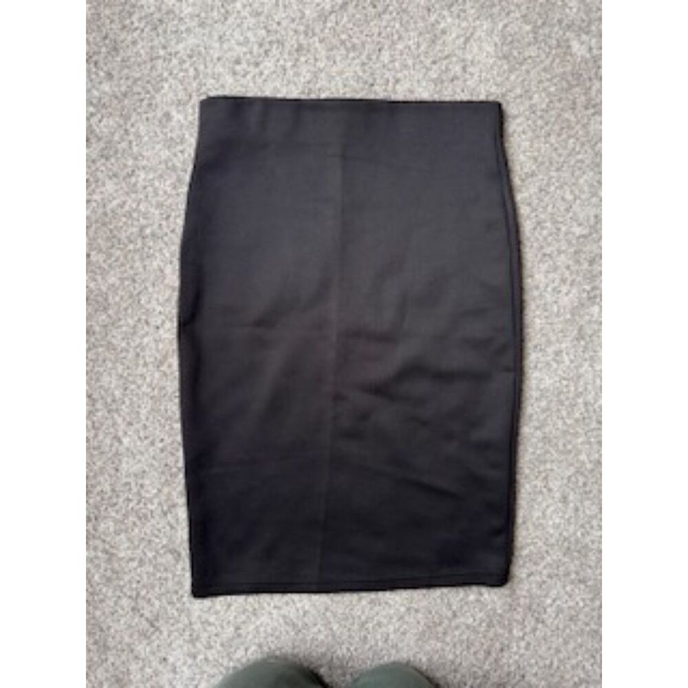 Sequin Hearts Black Pencil Skirt Size L